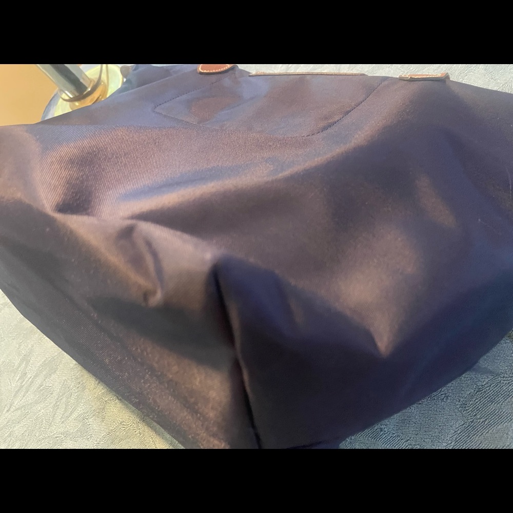 Tree of Life Longchamp tote. Navy blue. Good condition